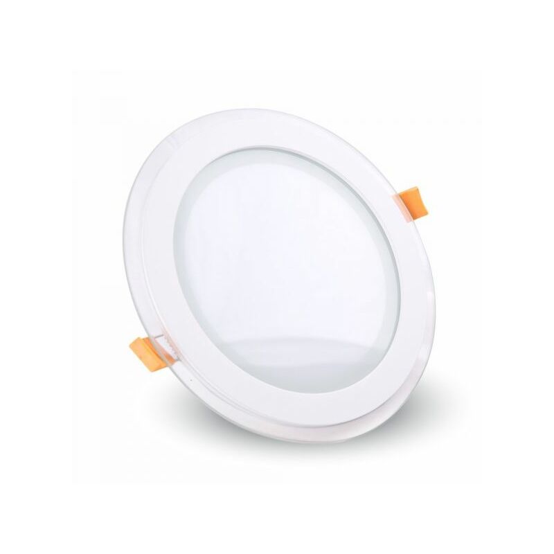 foto del prodotto universo faretto led cct pannello slim vetro tondo incasso 9w luce fredda naturale calda p 94e t3c