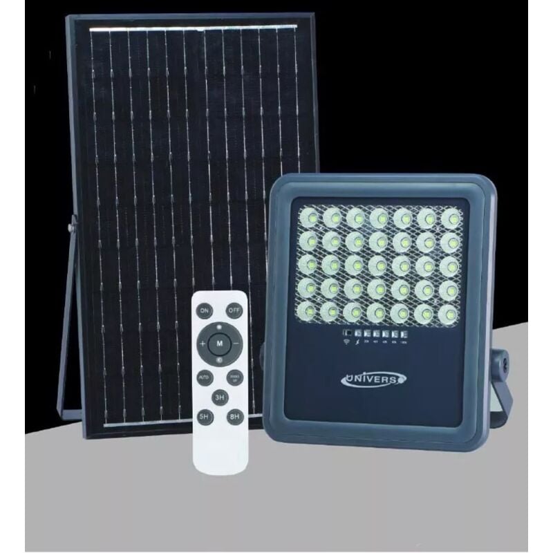 foto del prodotto universo faro led con pannello solare 150 watt luce naturale 4000k telecomando