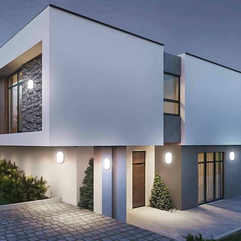 foto del prodotto universo lampada led 18 watt luce bianca 6500k plafoniera da interno esterno ip65
