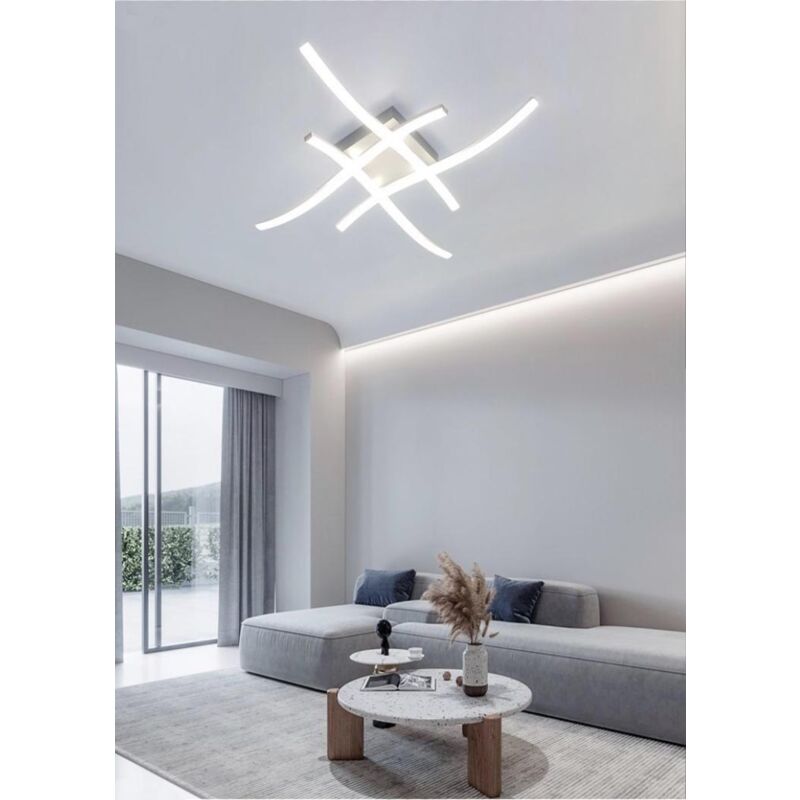 foto del prodotto universo plafoniera led luce bianca calda naturae lampadario 31 watt stile moderno