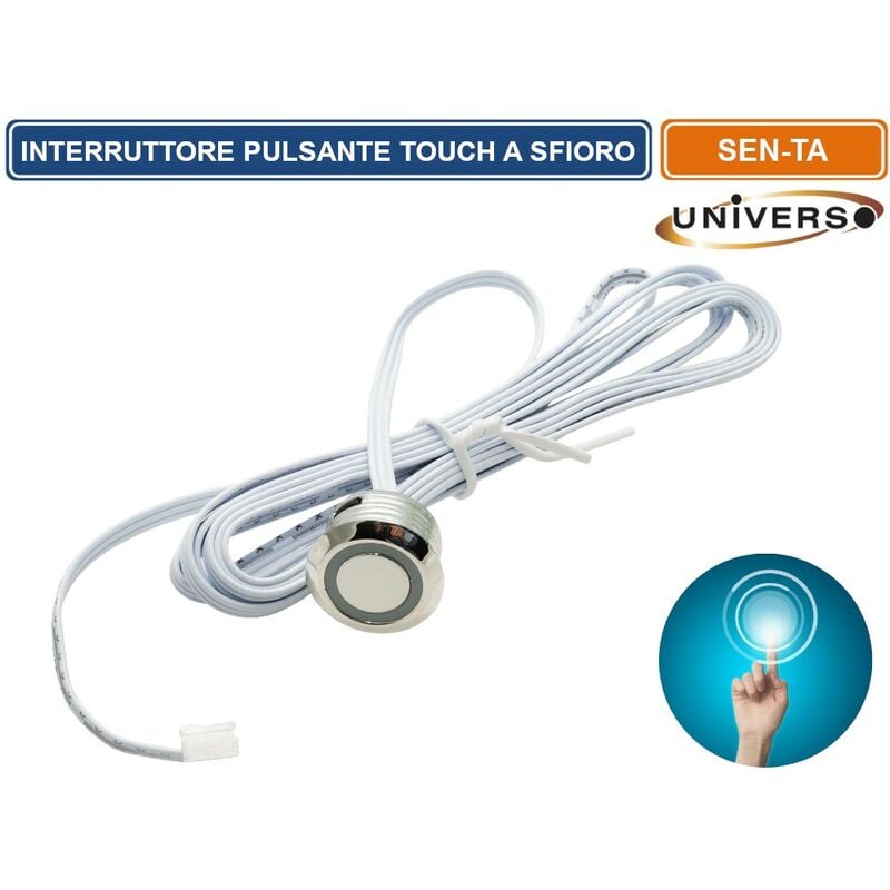 foto del prodotto universo sen ta interruttore con sensore tattile pulsante touch per strip led ip20