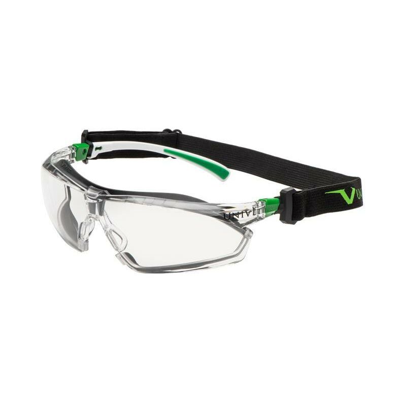 foto del prodotto univet occhiali trasparenti 506u con fascia elastica