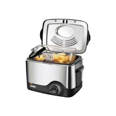 foto del prodotto unold 58615 friggitrice singolo indipendente 1200 w nero, acciaio inox