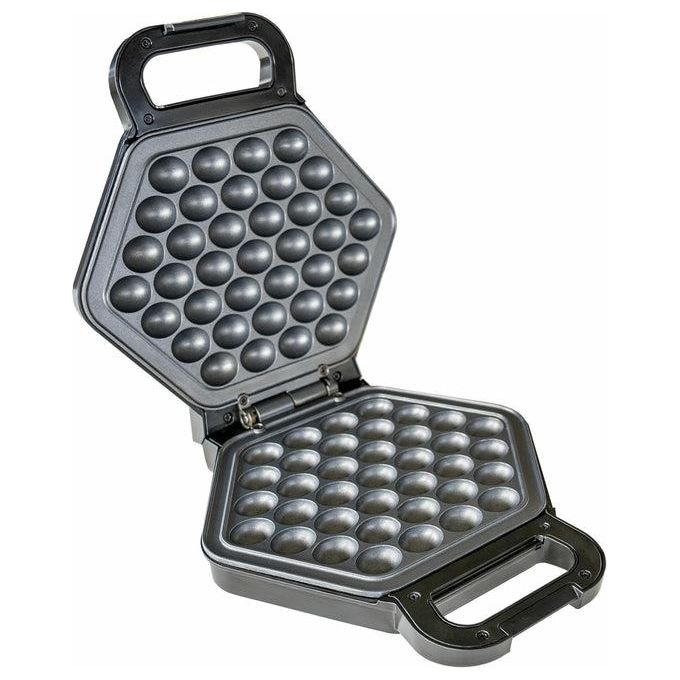 foto del prodotto unold bobby macchina per waffle a bolle 700w nero argento