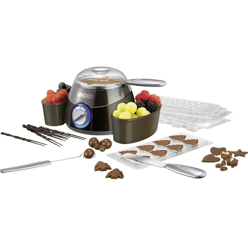 foto del prodotto unold chokolatier 48667 fontana di cioccolato marrone, argento