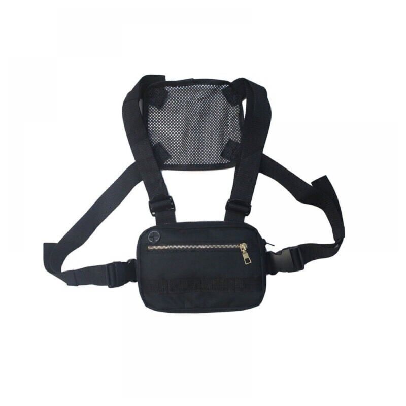 foto del prodotto uomo donna chest rig bag hip hop streetwear marsupio regolabile borse pettorali fanny pack