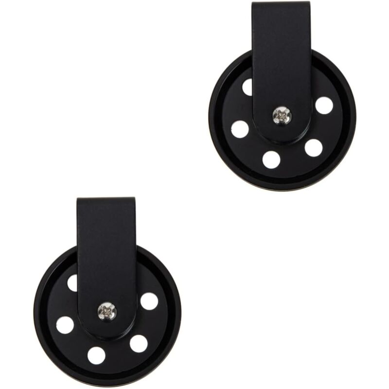 foto del prodotto uonlytech 2 pezzi accessori di illuminazione sospensione puleggia ruota nero applique da parete lampada da parete ruota in ferro ruota retr corvi