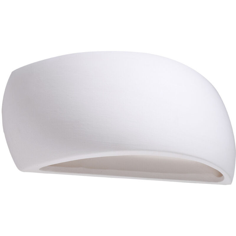 foto del prodotto up down wandleuchte aus gips wei g9 lampada da parete up down in gesso bianco g9