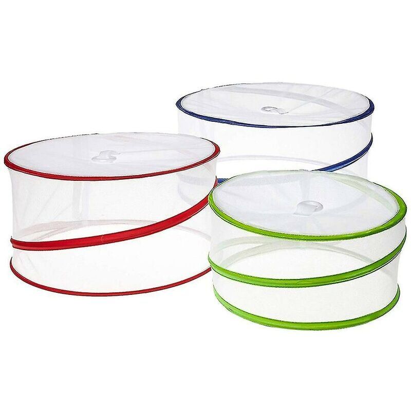 foto del prodotto up food covers protezioni pieghevoli per esterni rete anti insetti da cucina x 3