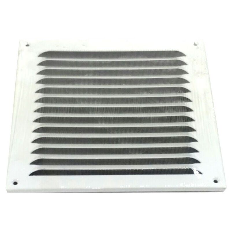 foto del prodotto upmann protezione dalle intemperie griglia in alluminio con zanzariera, 150 x 150 mm, bianco, 1 pezzi, 54610