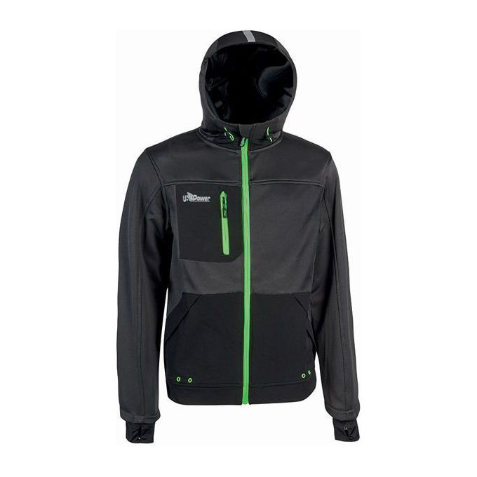 foto del prodotto upower felpa asphalt grey green taglia l galaxy
