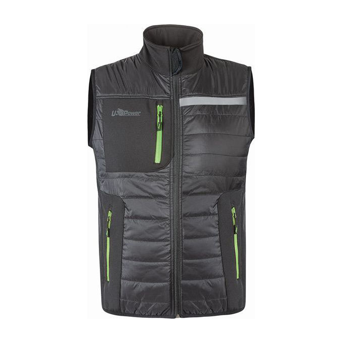 foto del prodotto upower gilet asphalt grey green taglia l wall