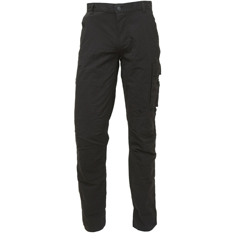 foto del prodotto upower ocean black carbon pantalone da lavoro multi tasca resistente slim estivo black carbon taglia m