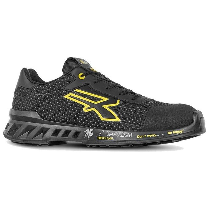 foto del prodotto upower scarpe antinfortunistiche matt nero-giallo basse taglia 47 s3 sicurezza