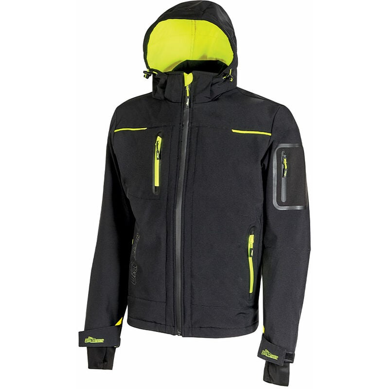 foto del prodotto upower space giubbino piumino giacca da lavoro impermeabile antivento invernale colore black carbon taglia l