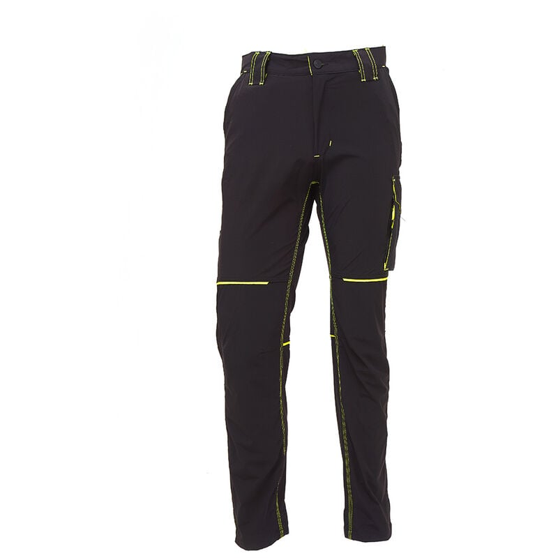 foto del prodotto upower world pantalone da lavoro multitasca modello slim super resistente comodo black carbon taglia 2xl