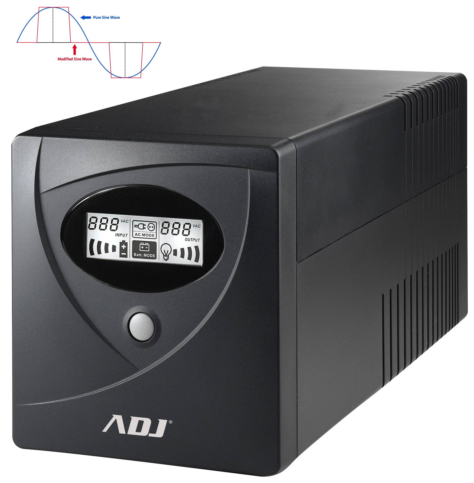 foto del prodotto ups 1 kva desktop line int.server series 4 iec rj11 45 lcd cbs adj