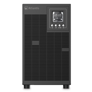 foto del prodotto ups atlantis a03 op3002xln server online pro 3000va 2100w tower 6 batterie usb epo rs232 4xiec lcd