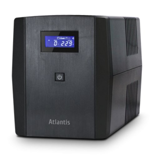 foto del prodotto ups atlantis a03 s1200 server ups 1200va 700w stepwave line interactive doppia batteria 12v 7a h usb 3prese iec 2 schuko