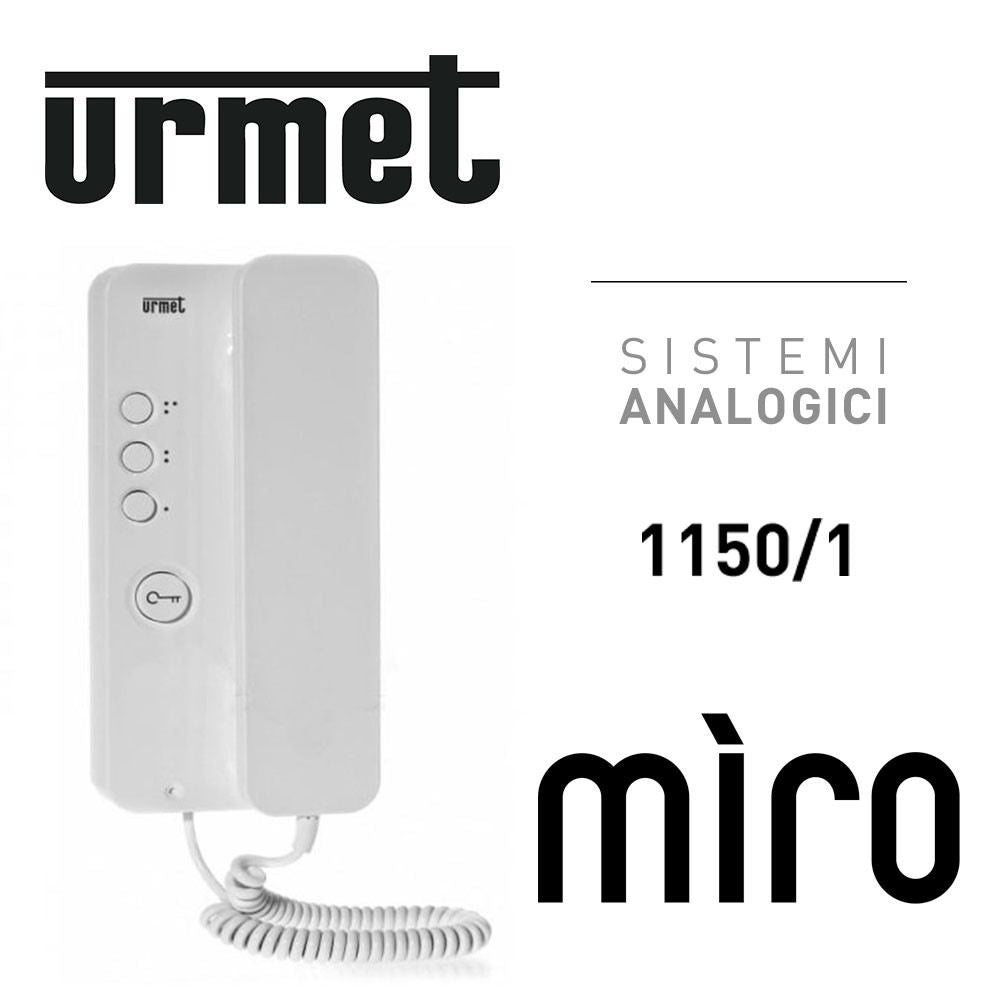 foto del prodotto urmet 1150/1 - citofono con tasto apriporta e tasto supplementare