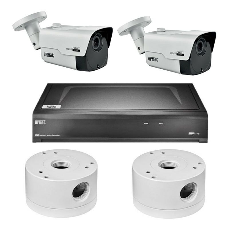 foto del prodotto urmet kit videosorveglianza ip 5m con nvr 8 canali 4k poe 1098 858