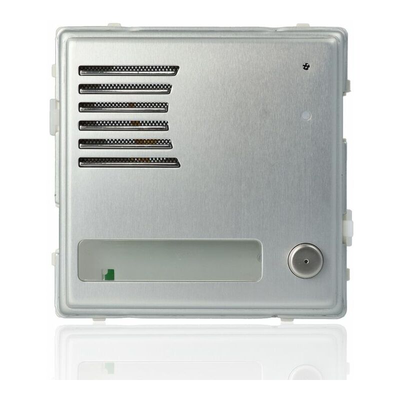 foto del prodotto urmet modulo alluminio posto esterno 1 pulsante sinthesi s2 1148 21