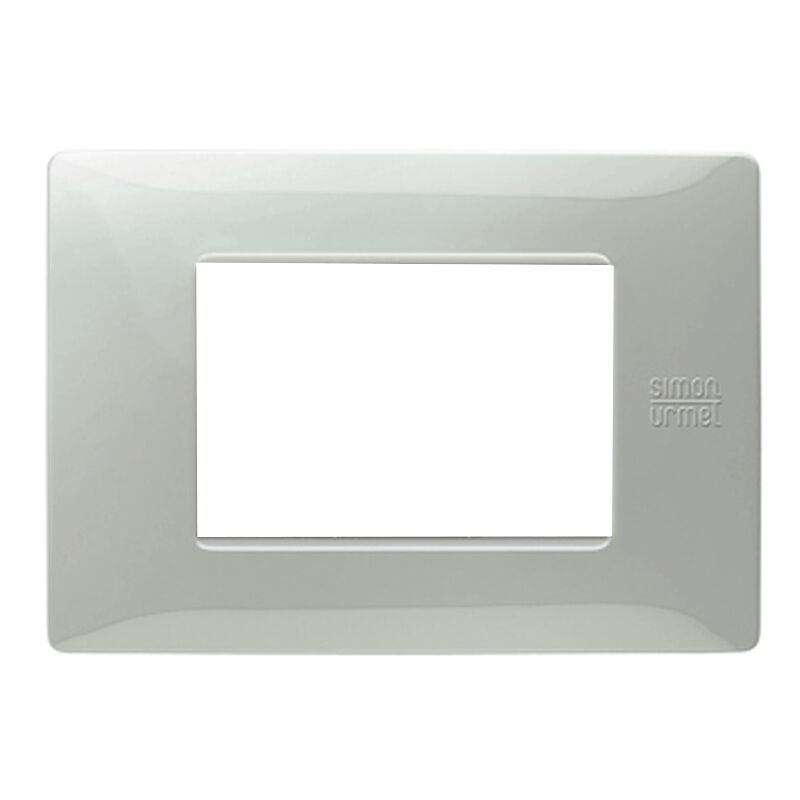 foto del prodotto urmet simon nea flexa placca 3 moduli colore alluminio 11803.al
