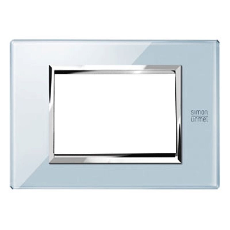 foto del prodotto urmet simon nea placca 3 moduli azzurro cielo 13003.az