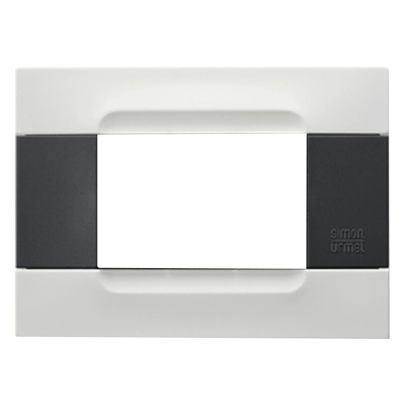 foto del prodotto urmet simon nea placca 3 moduli colore bianco helsinki 10803.01