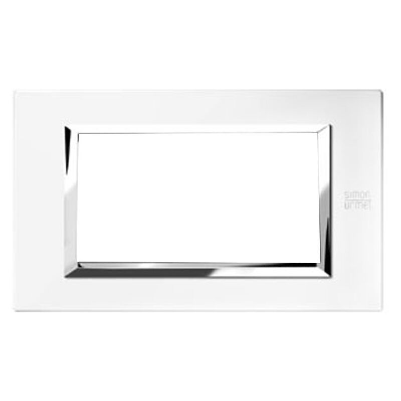 foto del prodotto urmet simon nea placca 4 moduli bianco perla 13904.bp