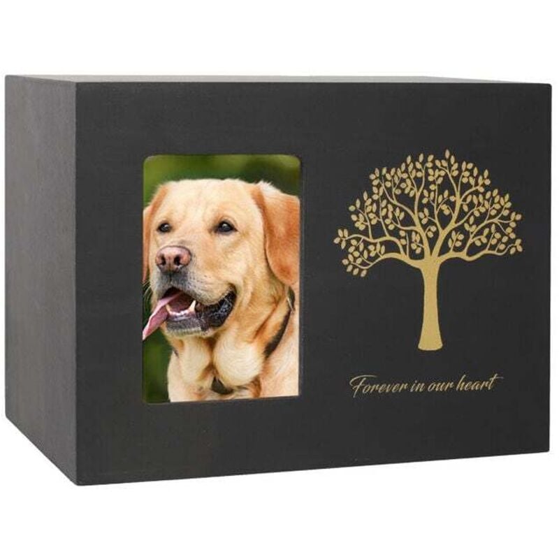 foto del prodotto urna funeraria per cani in legno nero urna funeraria per cani urna funeraria per cani per ceneri