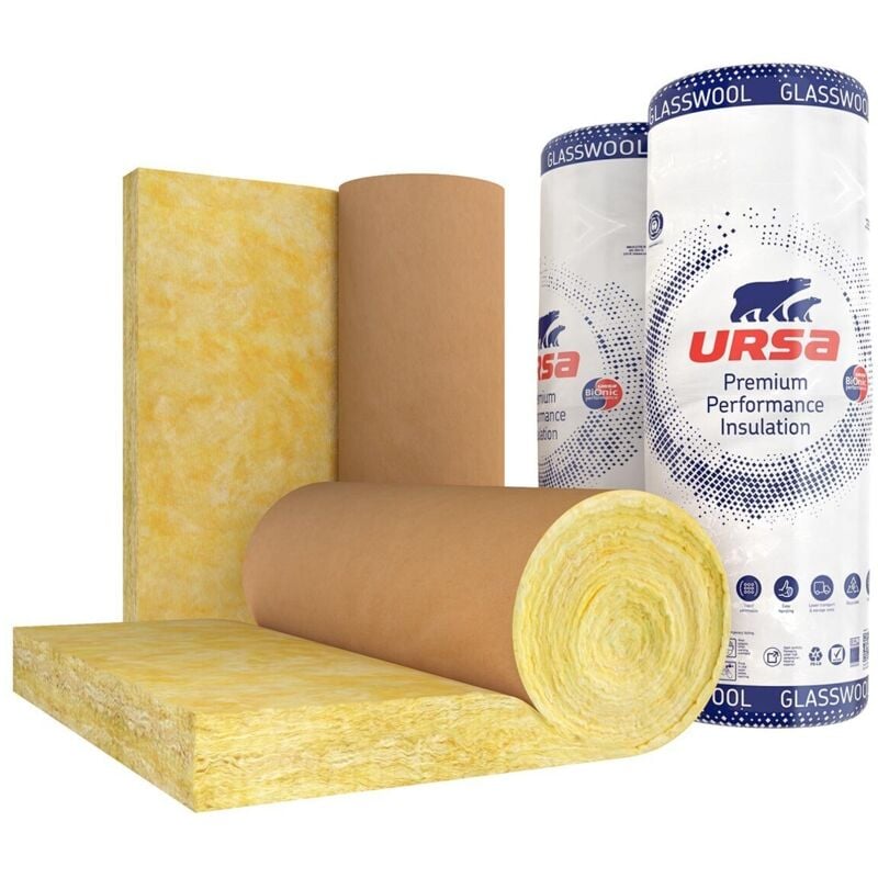 foto del prodotto ursa glasswool df 39 na lana di vetro isolamento termo acustico 120cm x 15mt sp5