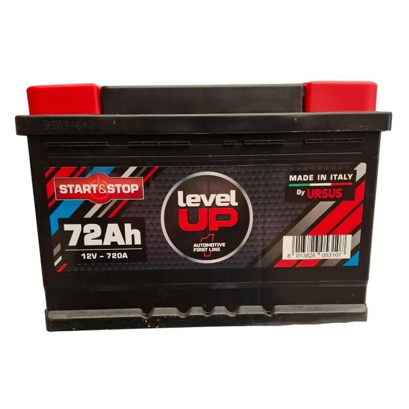foto del prodotto ursus batteria auto level up 72ah start stop nero 720a