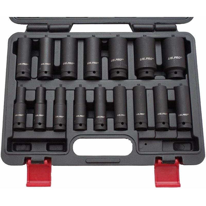foto del prodotto us pro forza trapano avvitatore a percussione noci 1,27 cm 10 32 mm 16 tlg chiave set apoplessia simandra
