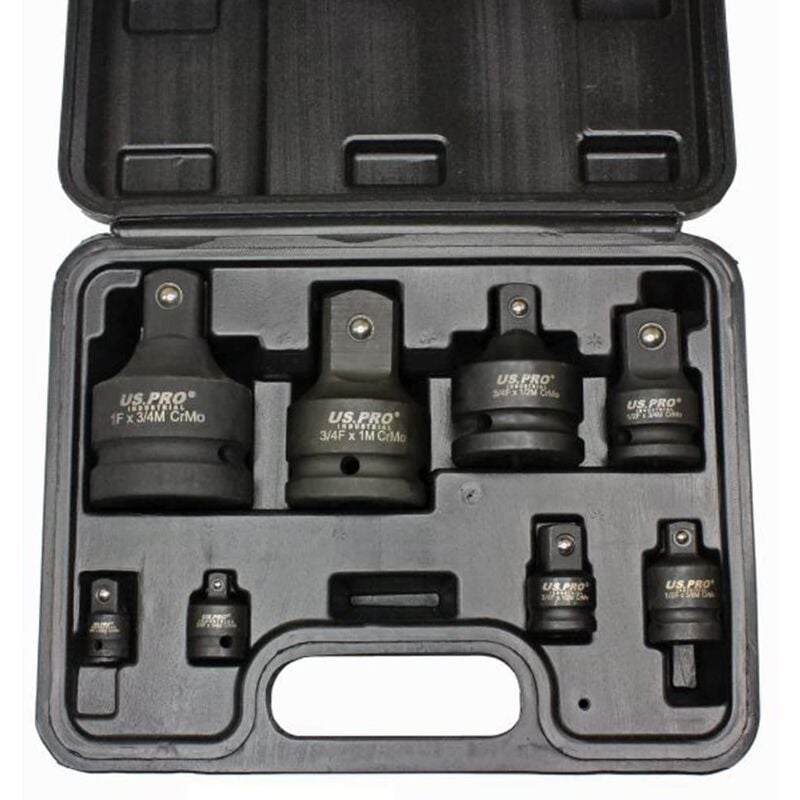 foto del prodotto us pro set di 8 adattatori per bussole a percussione, convertitore, riduttore, adattatori, b1488