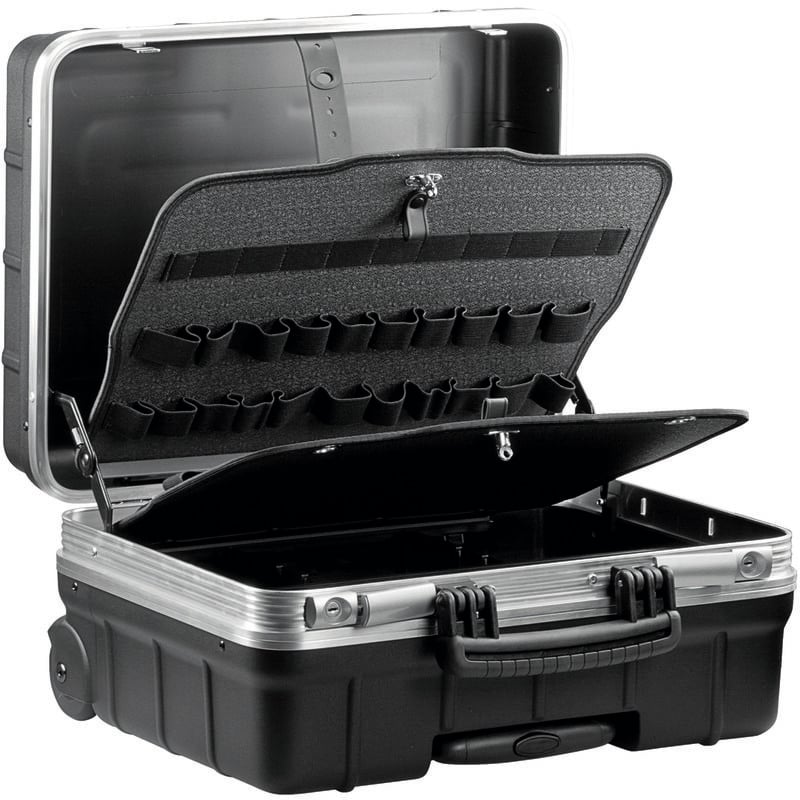 foto del prodotto usag 001 trv valigia trolley portautensili polipropilene 465x352x255 mm vuota