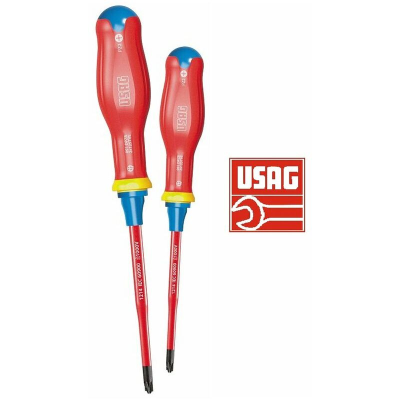 foto del prodotto usag 091 dpzb se2 serie giraviti slim isolati per elettricisti impront combinata
