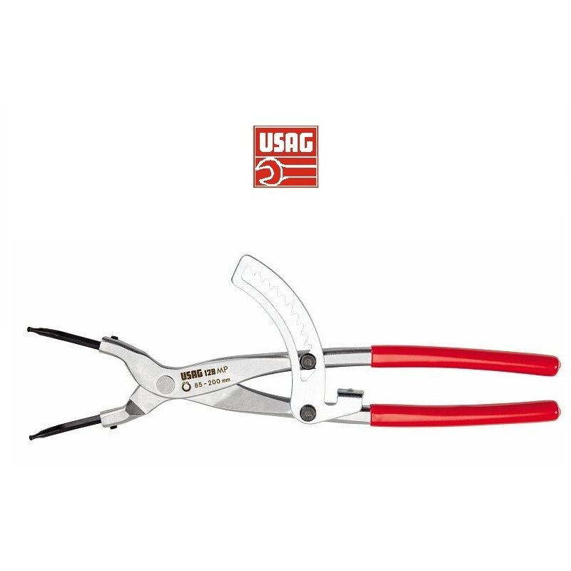 foto del prodotto usag 128 mp pinza a becchi piegati per anelli elastici esterni grandi dimensioni seeger