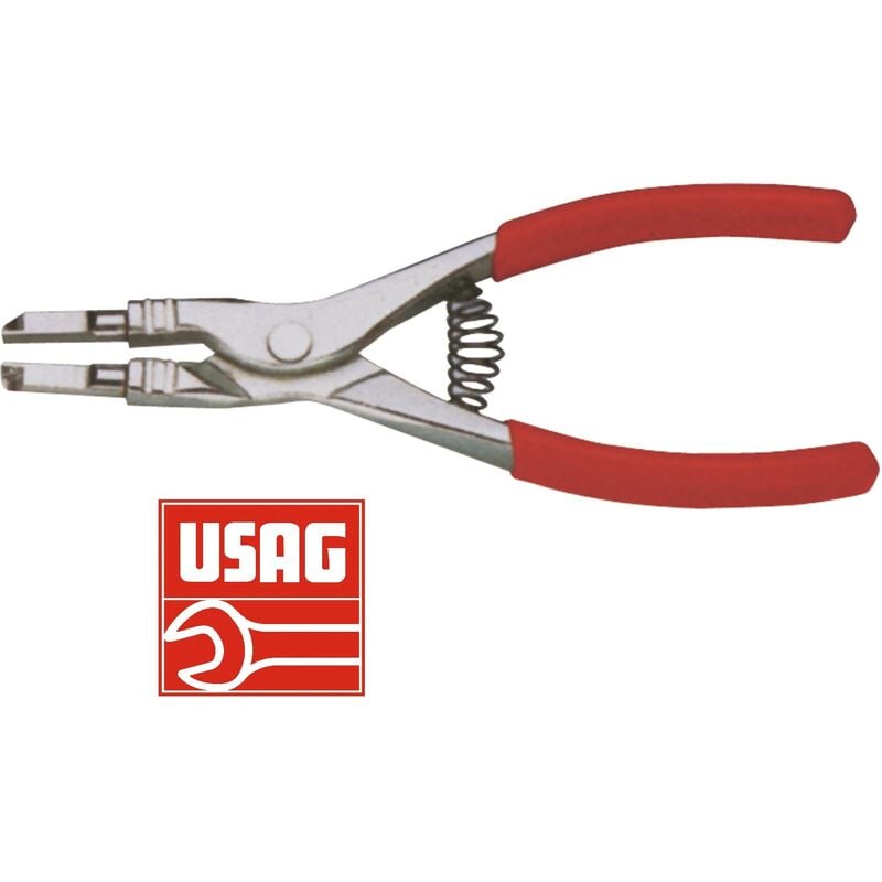 foto del prodotto usag 129 pinza per anelli fermi elastici d arreso esterni norme bna r.92.01 
