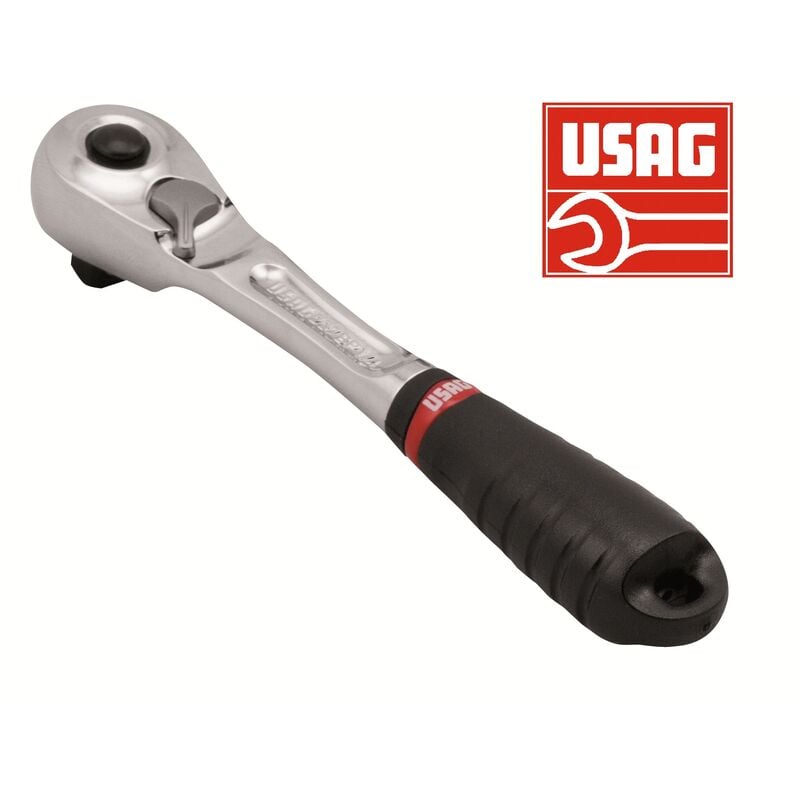 foto del prodotto usag 237 1 4 bp cricchetto reversibile con pulsante trattieni bussola profession