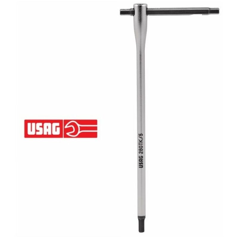 foto del prodotto usag 280 tk chiave a t con traversino scorrevole maschio esagonale professionale