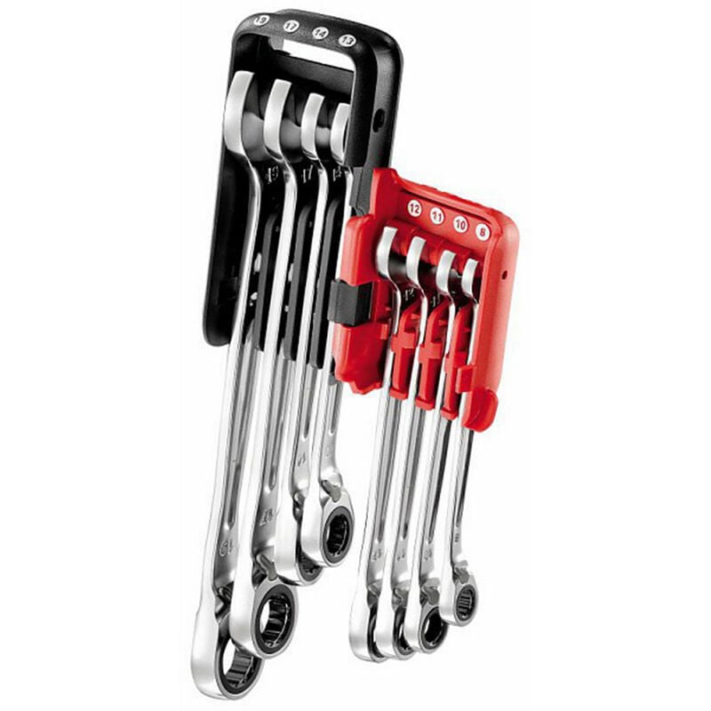 foto del prodotto usag 285 ka ds8 serie di 8 chiavi combinate a cricchetto con anello di tenuta