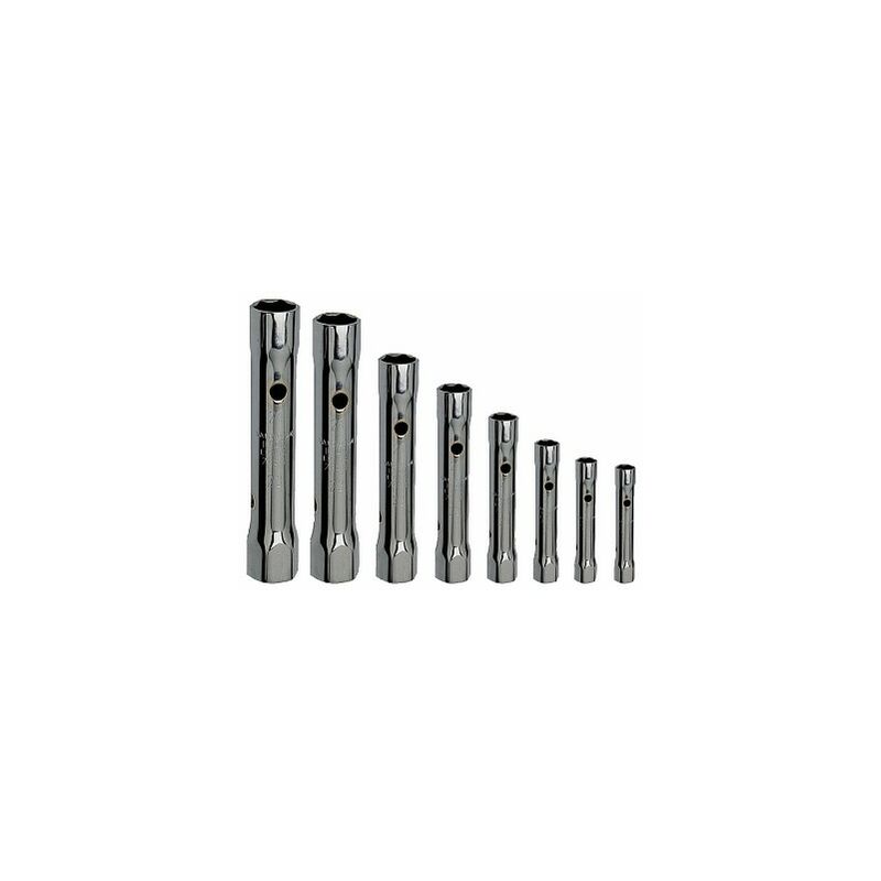 foto del prodotto usag 288 n 8 serie set 8 chiavi a tubo doppie leggere con leva