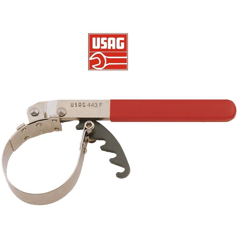 foto del prodotto usag 443 f 80 110 chiave chiavi fascia fascetta metallica per filtri filtro olio