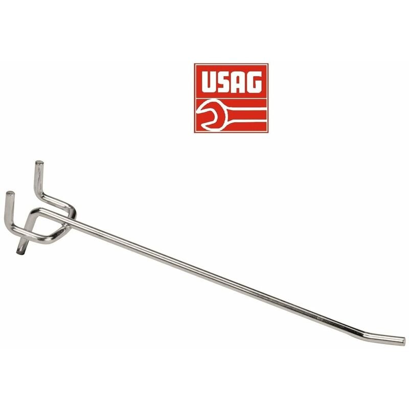 foto del prodotto usag 571 g ganci gancio semplice in acciaio per pannelli porta attrezzi utensili