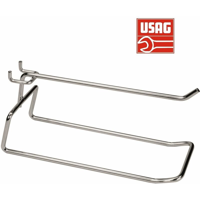 foto del prodotto usag 571 gb ganci gancio in acciaio per pannelli porta attrezzi utensili 65x160