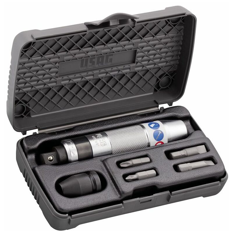 foto del prodotto usag 700 1 2 set kit giravite cacciavite a percussione battente per viti 700081