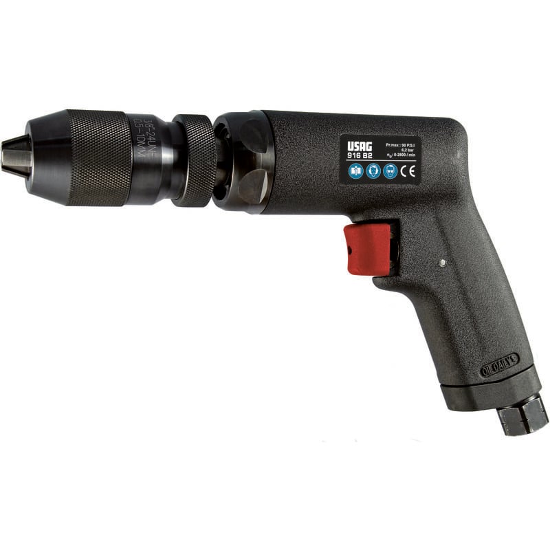 foto del prodotto usag 916 b2 trapano pneumatico ad aria compressa mandrino autoserrante 09160012