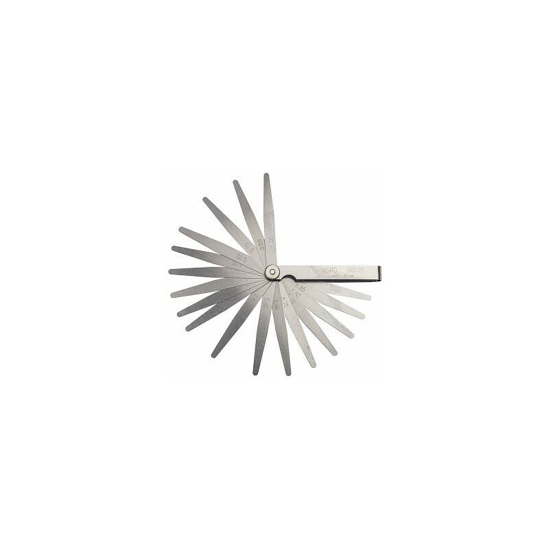 foto del prodotto usag 966 13 spessimetro da 13 lame lama con spessore da 0,05 a 1,00 mm