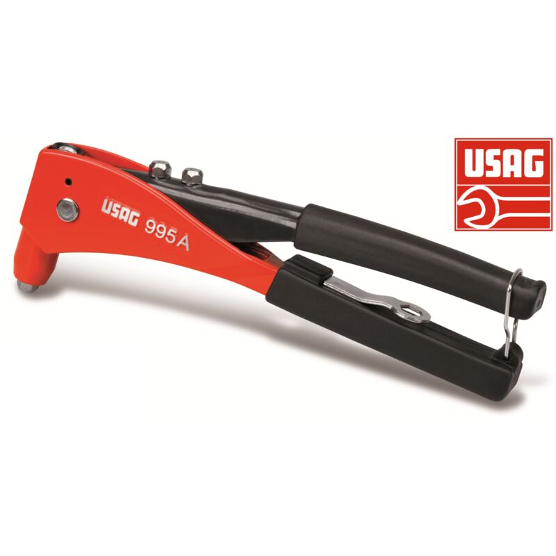 foto del prodotto usag 995 a rivettatrice professionale manuale a leva rivetti da da 2,4 a 4,8